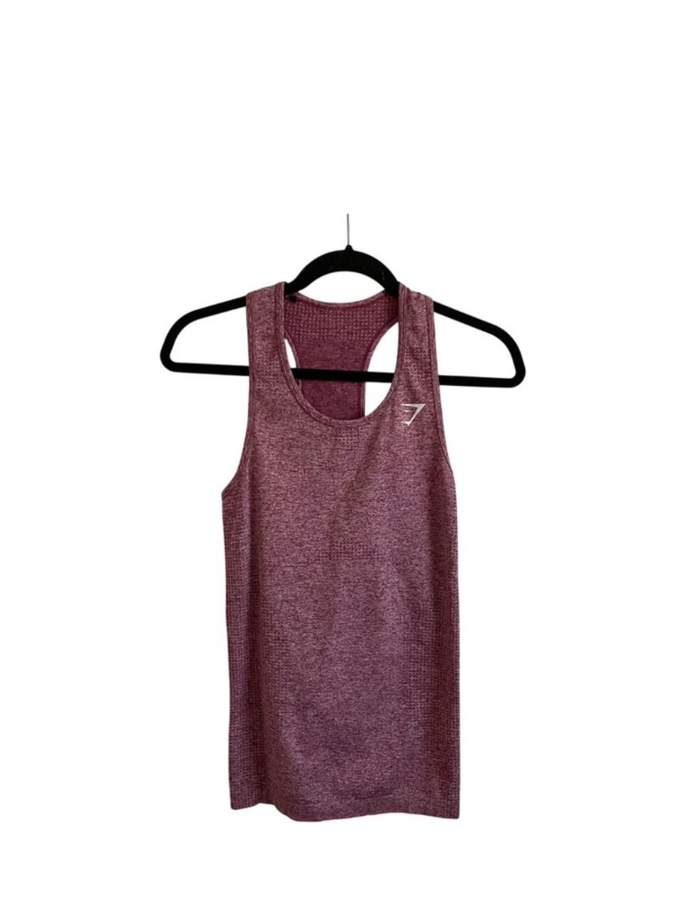 Gymshark Vital Seamless 2.0 Racerback Tank Top - Burgundy - Size medium!